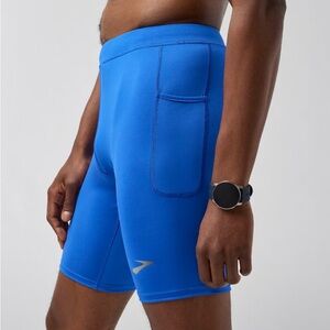 Brooks Blue Athletic Men's Shorts